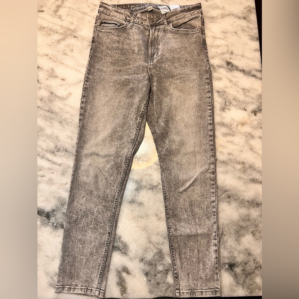 Calvin Klein Denim High Rise Ankle Skinny Jeans